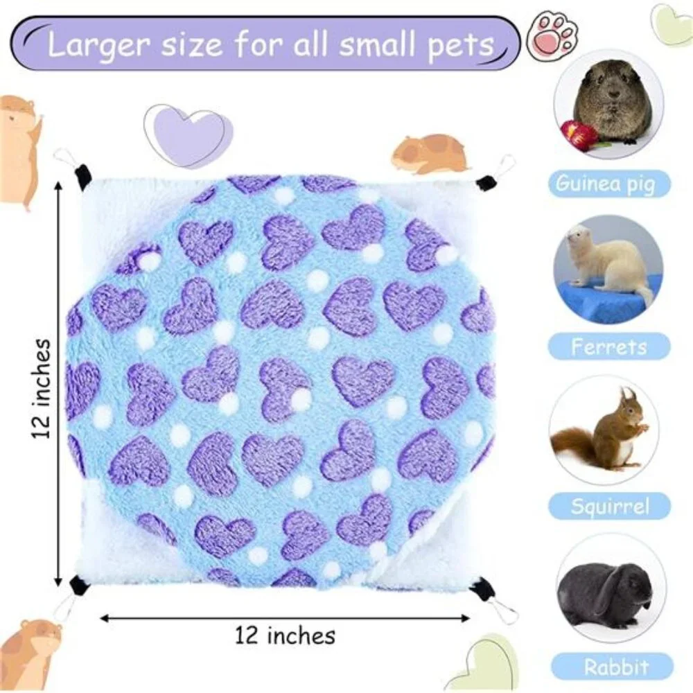2 Pcs Guinea Pig Rat Hammock Guinea Pig Hamster Ferret Hanging Hammock
